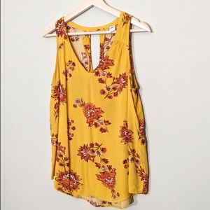 Old Navy Yellow floral top